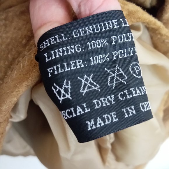 Leather Works Tan Suede Leather Faux Fur Jacket - Picture 12 of 13